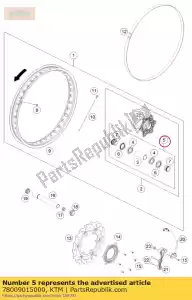 ktm 78009015000 rappresentante ruota anteriore kit - Il fondo