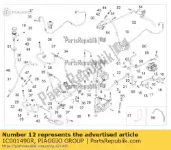 Qui puoi ordinare tubo freno pinza posteriore da Piaggio Group , con numero parte 1C001490R: