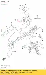 Ici, vous pouvez commander le sac comp, siège t auprès de Suzuki , avec le numéro de pièce 9491029FB0: