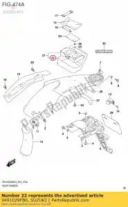 suzuki 9491029FB0 sac comp, siège t - La partie au fond