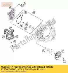 Ici, vous pouvez commander le équipement d'équilibrage ks 32-t 07 auprès de KTM , avec le numéro de pièce 77330056200: