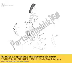 Tutaj możesz zamówić frontafschermingen, dowcip, przyrostek: bu_wit stella 595 od Piaggio Group , z numerem części 67287200BU: