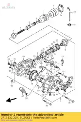 as, propeller van Suzuki, met onderdeel nummer 2715131G00, bestel je hier online: