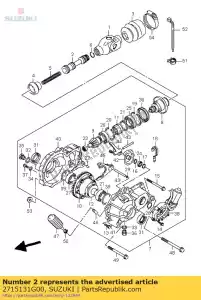 Suzuki 2715131G00 l'albero, l'elica - Il fondo