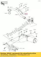 491070062, Kawasaki, tubo de escape de cobertura kawasaki klx  s t sf w klx250 klx250s 250 , Novo