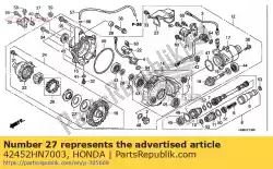 Here you can order the shim b (1. 4) from Honda, with part number 42452HN7003: