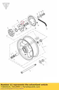 triumph T3800029 cuscinetto, sfera, 25 x 52 x 15 - Il fondo