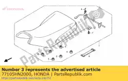 Here you can order the no description available at the moment from Honda, with part number 77105HN2000: