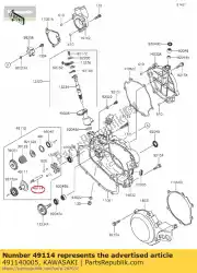 Qui puoi ordinare pozzo-regolatore da Kawasaki , con numero parte 491140005: