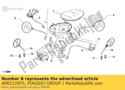 Aprilia AP8212855, Lh luci sel. w / cablaggio, OEM: Aprilia AP8212855