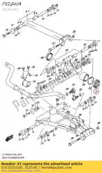 Here you can order the seal,rear hub o from Suzuki, with part number 6161631G00: