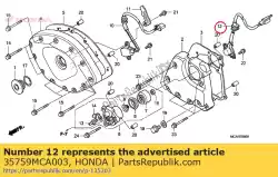 Aquí puede pedir cambiar montaje, cambiar de Honda , con el número de pieza 35759MCA003: