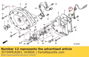 honda 35759MCA003 cambiar montaje, cambiar - Lado inferior