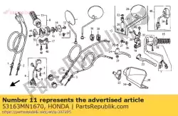 Here you can order the cover, throttle pulley from Honda, with part number 53163MN1670: