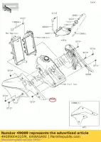 49089004225M, Kawasaki, sudario-motore, sx, su grn + klx45 kawasaki  klx 450 2008 2009 2017 2018 2019 2020 2021, Nuovo