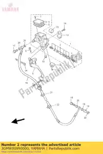 yamaha 3GMW00990000 kit de cilindro, maestro (embrague) - Lado inferior