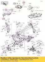 130BA0822, Kawasaki, bolt-flanged,8x22 vn1700b9f kawasaki  kle vn vulcan 650 820 1000 1700 2009 2010 2011 2012 2013 2014 2015 2016 2017 2018 2019 2020 2021, New