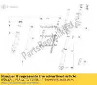 858321, Piaggio Group, pistón de horquilla aprilia derbi piaggio  lbmc50100, lbmc50101 lbmc50200, lbmc50201 lbmm70100 sport city sport city one sr sr motard typhoon variant sport zapc506b zapm707e zd4cs5,  zdpsba00 zdpsg000 50 125 2008 2009 2010 2011 2012 2013 2016 2017 2018 2019 2020 2021 2022, Nuevo