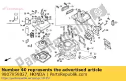 Here you can order the plug,spark (w27es from Honda, with part number 9807959827: