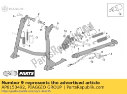 Aprilia AP8150492, Schroef, OEM: Aprilia AP8150492