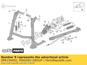 Piaggio Group AP8150492 screw - Bottom side