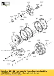 Here you can order the release-comp-clutch from Kawasaki, with part number 131020020: