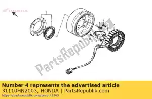 Honda 31110HN2003 flywheel comp - Bottom side