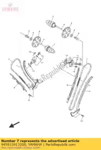 yamaha 945915913200 chain - Bottom side