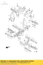 Here you can order the bar,fr footr.,l from Suzuki, with part number 4352019C22: