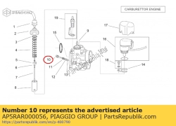 Aprilia AP5RAR000056, Vis de carburant d'air, OEM: Aprilia AP5RAR000056