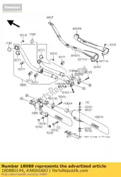 Here you can order the pipe-exhaust vn2000-a1 from Kawasaki, with part number 180880144: