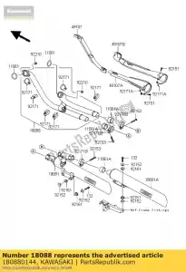 kawasaki 180880144 rura wydechowa vn2000-a1 - Dół