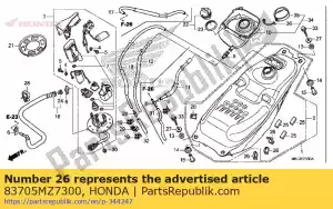 honda 83705MZ7300 clip, imbracatura - Il fondo