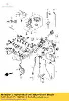 3661044G20, Suzuki, arnês, fiação suzuki gsr 600 2007 2008 2009 2010, Novo