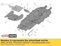 AP8134788, Piaggio Group, Supporto aprilia  rsv 1000 2004 2005 2006 2007 2008, Nuovo