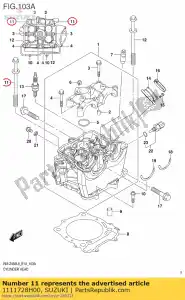 Suzuki 1111728H00 bolt,cylinder h - Bottom side