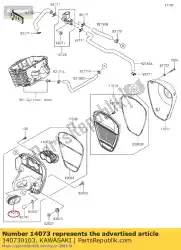 Here you can order the duct,intake vn900b6f from Kawasaki, with part number 140730103: