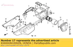 Here you can order the no description available at the moment from Honda, with part number 83600GN1000ZB: