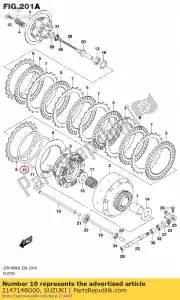 suzuki 2147148G00 stoel, golfring - Onderkant