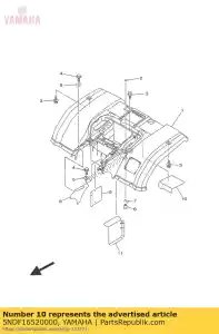 yamaha 5NDF16520000 protettore - Il fondo