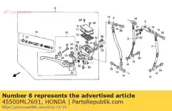 Here you can order the cylinder assy fr from Honda, with part number 45500ML7691: