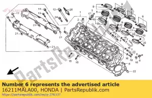 honda 16211MALA00 isolador, carburador - Lado inferior