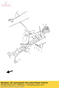 yamaha 5PG825900100 conjunto de chicote de fios - Lado inferior