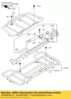 185BB0835, Kawasaki, boulon bouleversé-wsp-petit, commo 8x3 kawasaki klf 300 2000 2001 2002 2003 2004 2005 2006, Nouveau