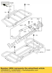 kawasaki 185BB0835 bolt-upset-wsp-small, 8x3 commo - Onderkant