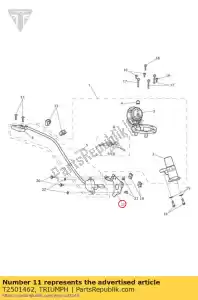 triumph T2501462 montaggio staffa blocco sella - Il fondo