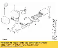 61127684440, BMW, tubing flash signalling light bmw  900 1200 2004 2005 2006 2007 2008 2009, New