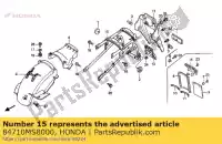 84710MS8000, Honda, verblijf, achterlicht br honda xrv africa twin  xrv650 650 , Nieuw