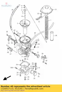 suzuki 1326937110 parafuso, piloto - Lado inferior