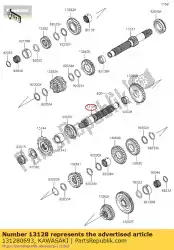 Tutaj możesz zamówić wyj? Cie wa? Ka transmisyjnego ex300 od Kawasaki , z numerem części 131280693: